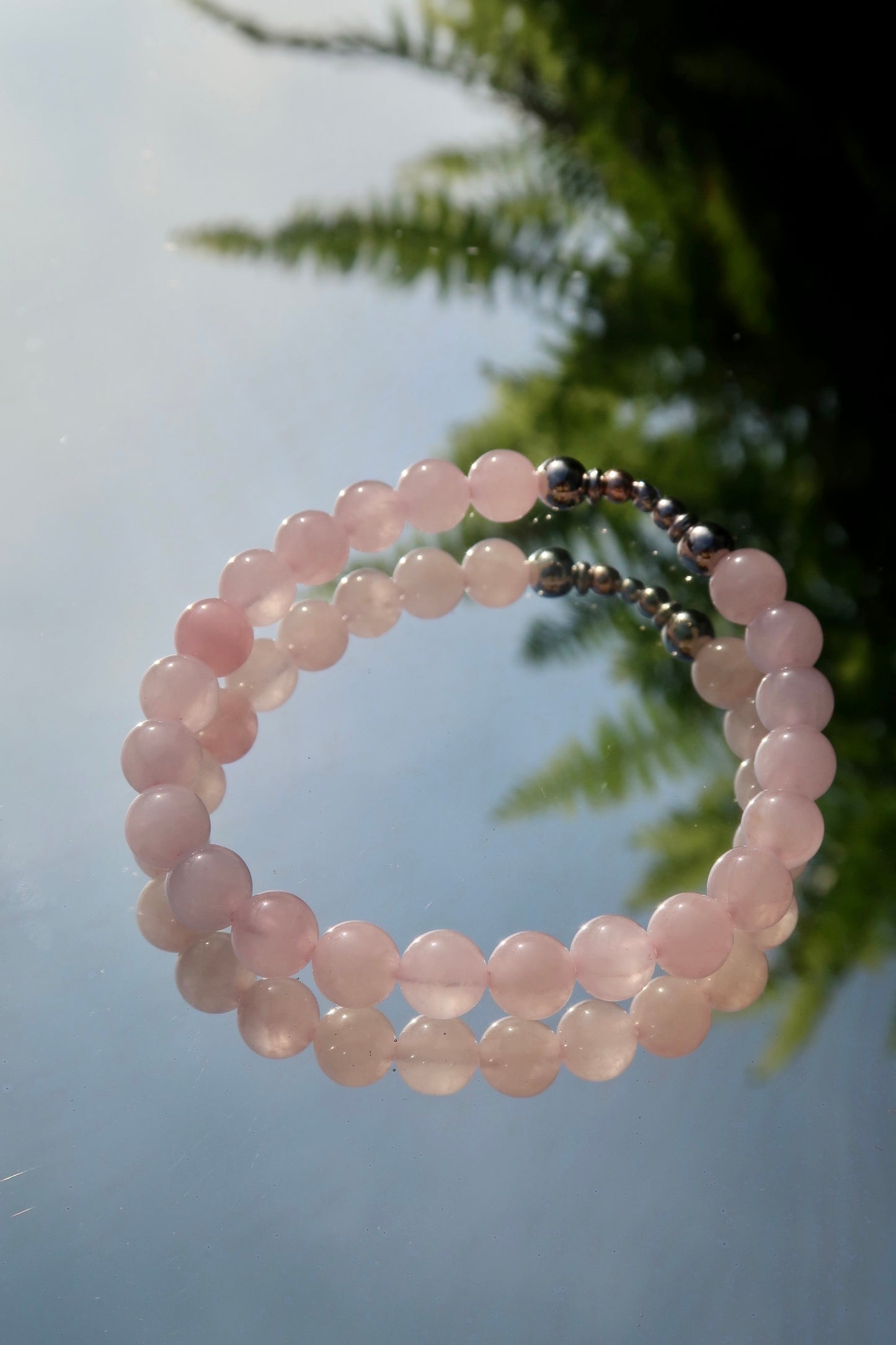 ROSE QUARTZ CRYSTAL BRACELET