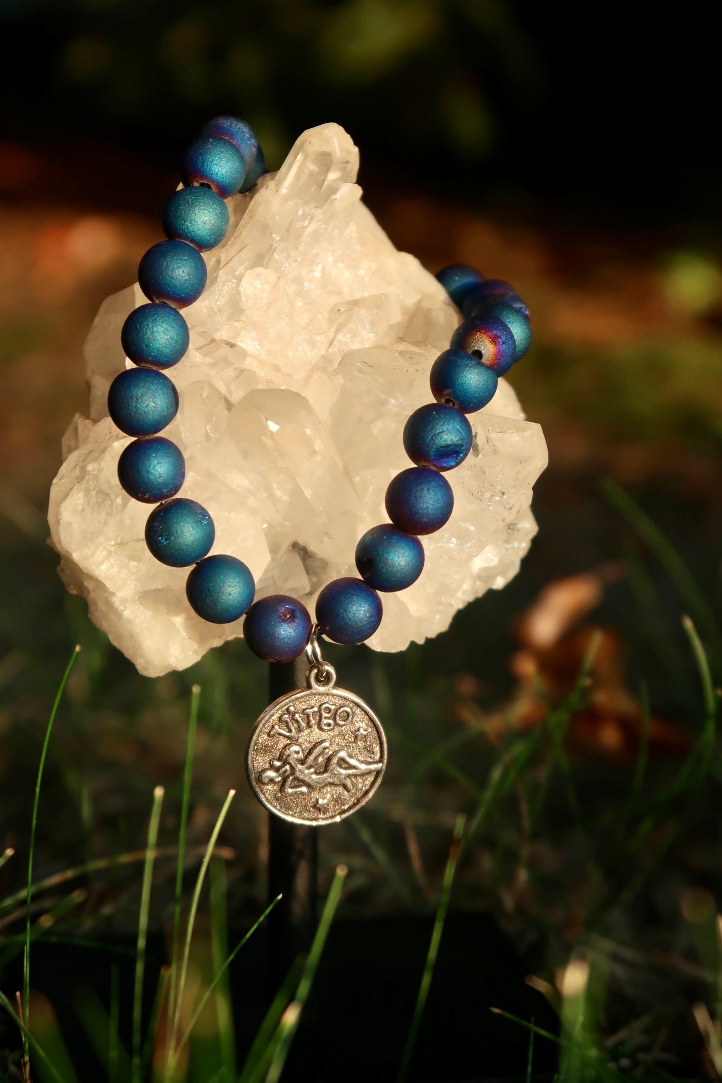 WHAT’S YOUR SIGN? BLUE CRACKLE VIRGO BRACELET