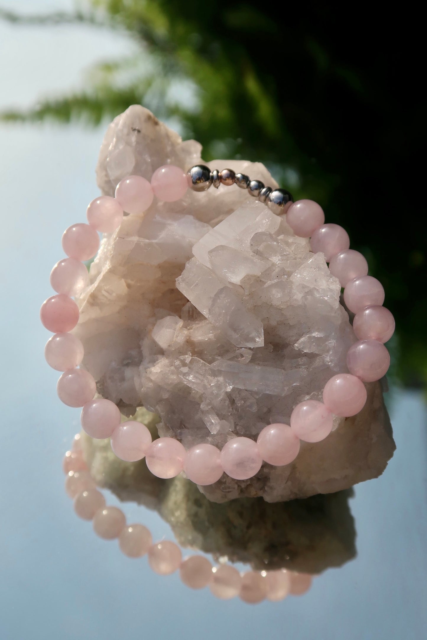 ROSE QUARTZ CRYSTAL BRACELET